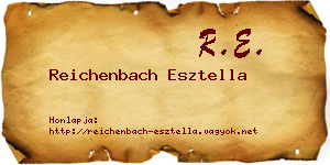 Reichenbach Esztella névjegykártya